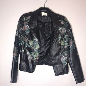 Floral Moto Jacket